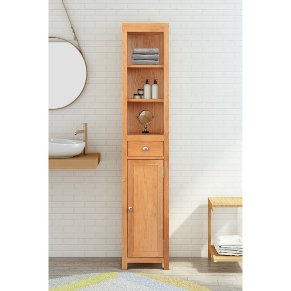 Tall deals oak cabinet